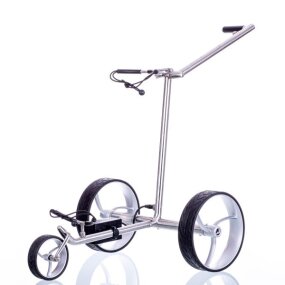 Elektro Golf Trolley walker S, Edelstahl, Lithium Akku, Bergabfahrbremse MJ2021