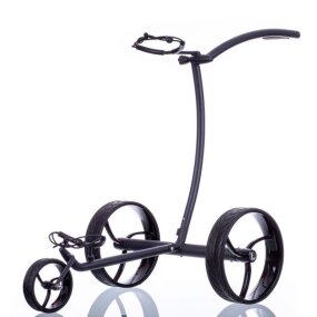 Elektro Golf Trolley walker schwarz, Lithium Akku, Bergabfahrbremse MJ2021